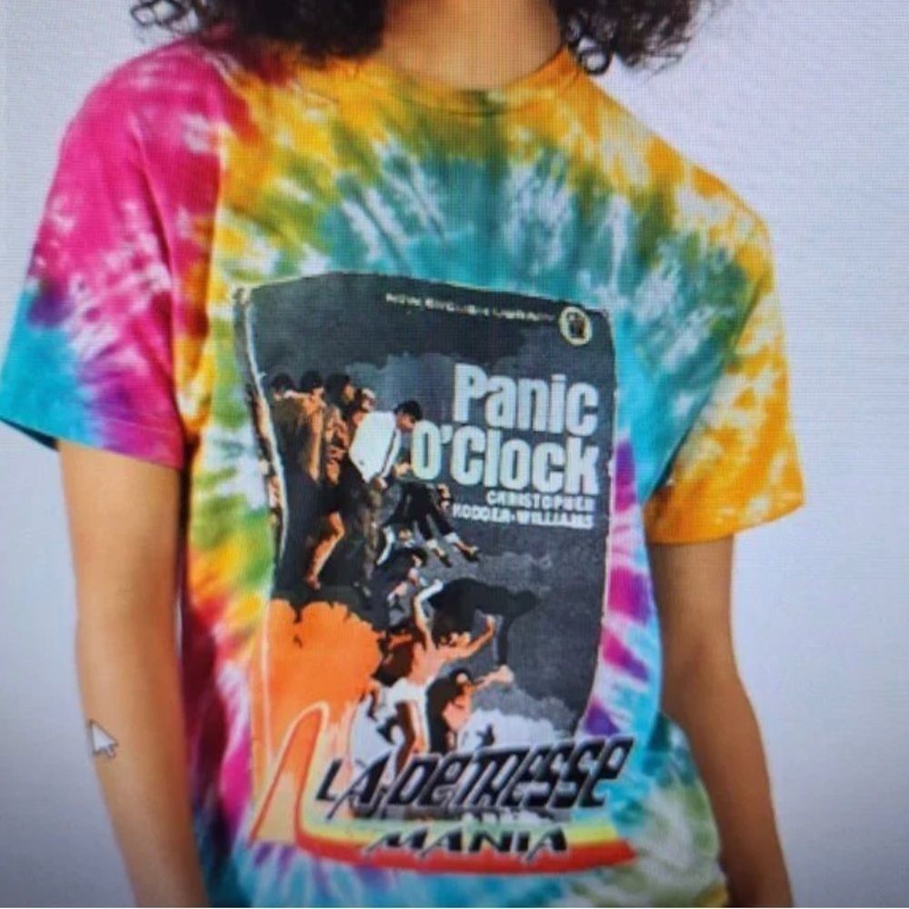 LA DETRESSE T-SHIRT Tie-Dye Print Crew Neck size XL